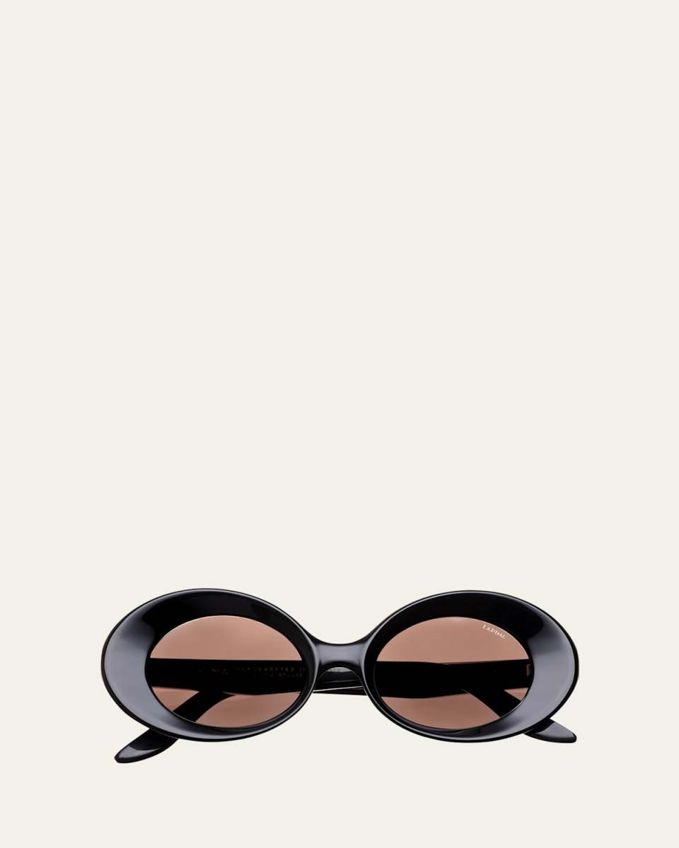 Madalena Acetate Oval Sunglasses
